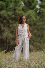 Load image into Gallery viewer, White Linen Vest