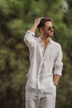 Load image into Gallery viewer, White Linen Shorts