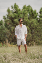 Load image into Gallery viewer, White Linen Shorts