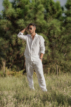 Load image into Gallery viewer, White Linen Pants