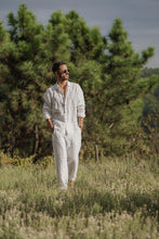 Load image into Gallery viewer, White Linen Pants