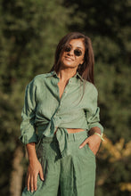 Load image into Gallery viewer, Mint Green Linen Shirt