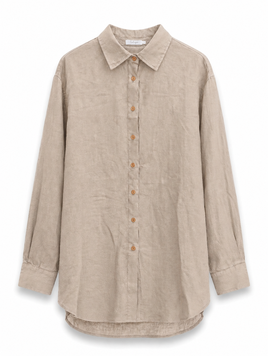 Oversized Linen Shirt - Beige