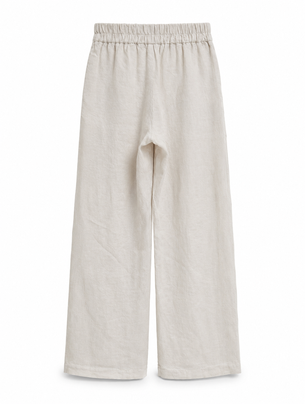 Cannes Wide-Leg Trousers - Beige