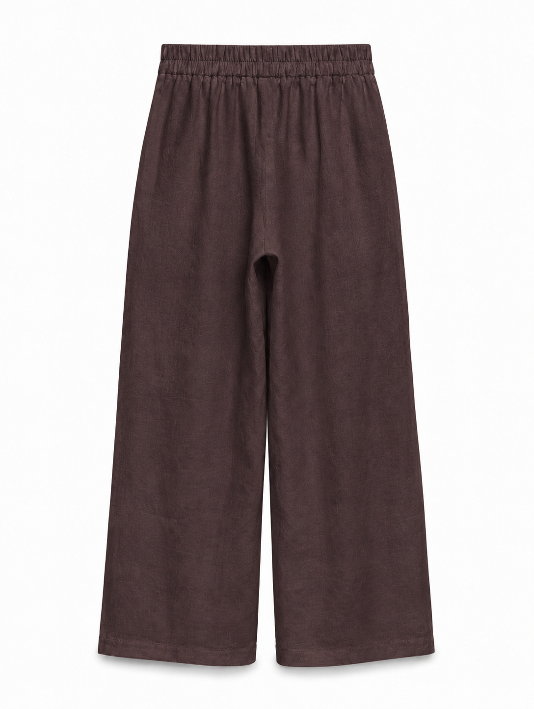 Cannes Wide-Leg Trousers - Brown