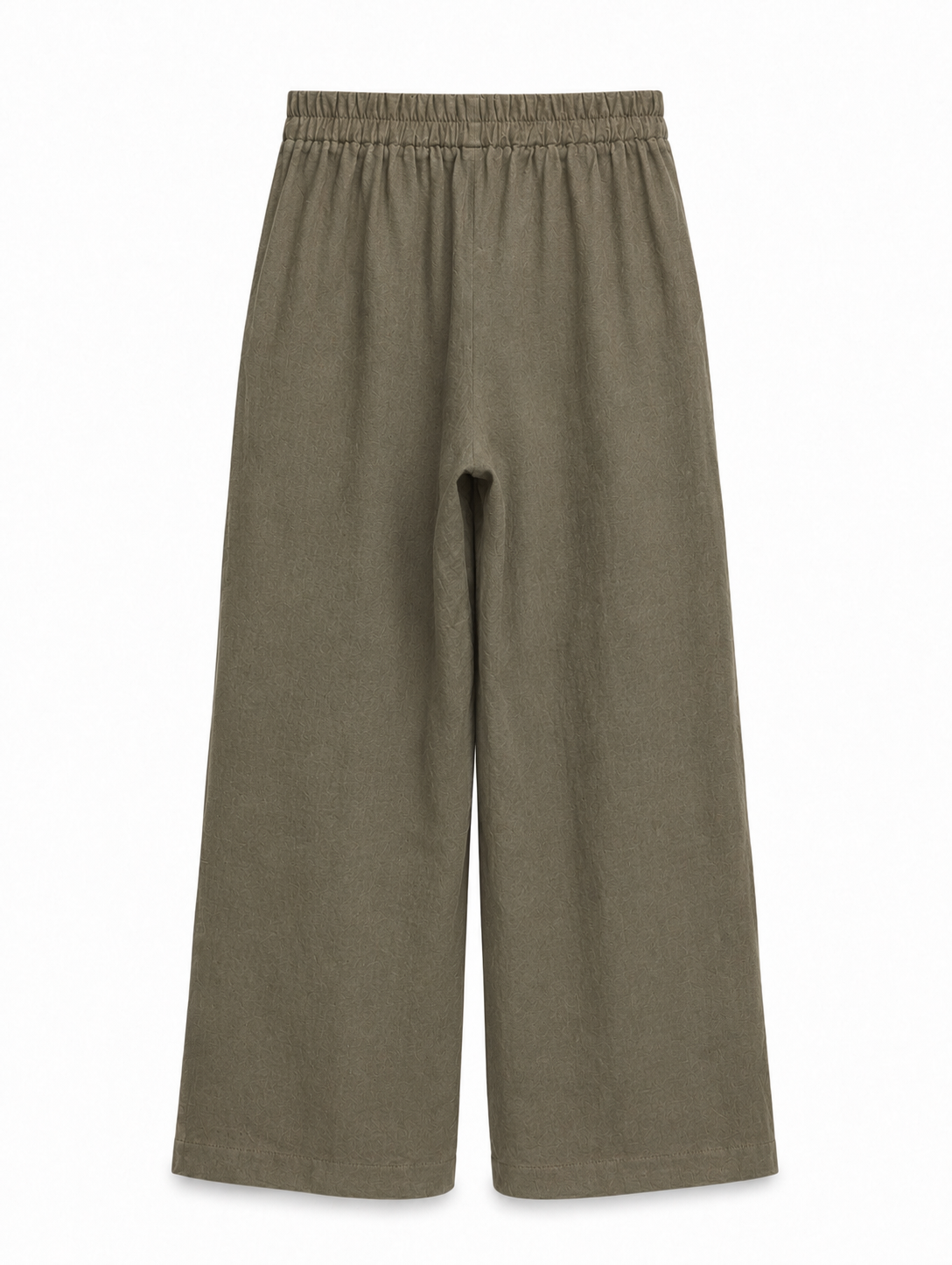 Cannes Wide-Leg Trousers - Khaki