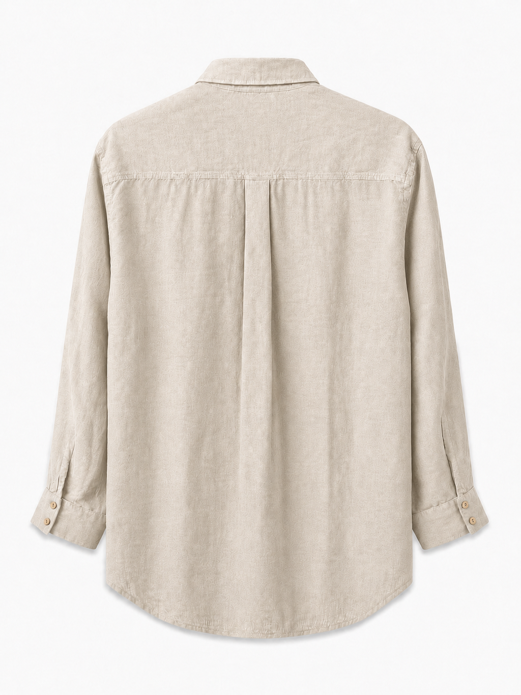 Oversized Linen Shirt - Beige