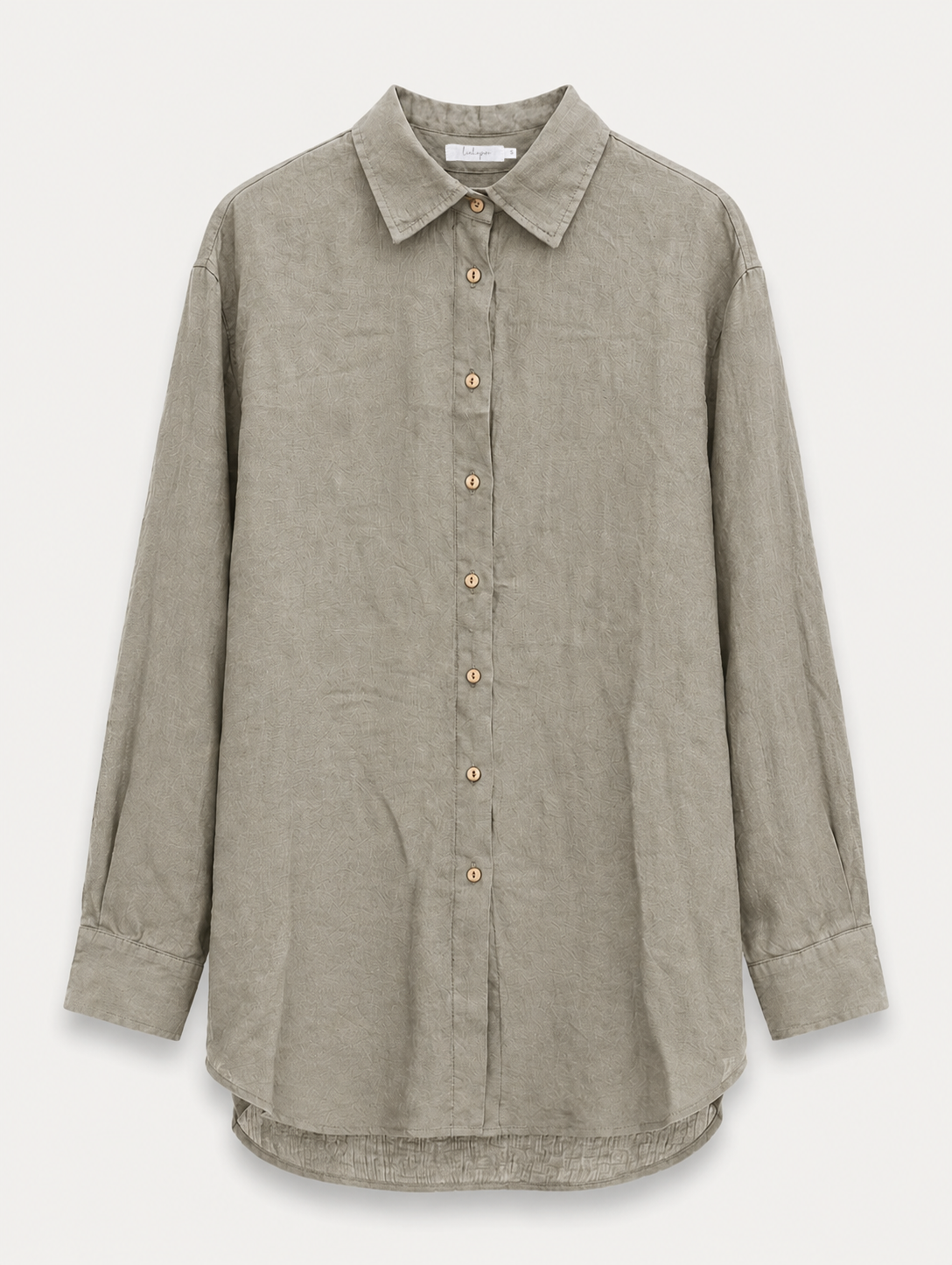 Oversized Linen Shirt - Khaki