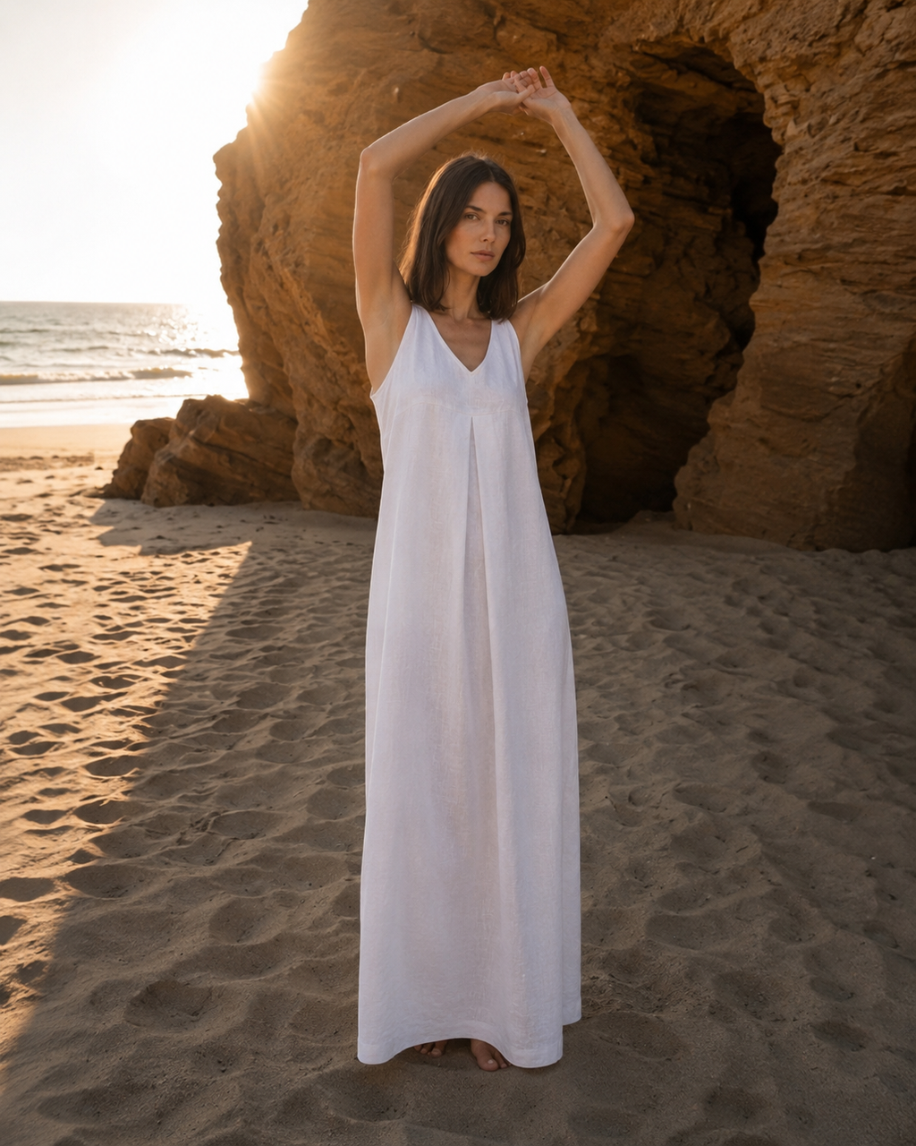 Portofino Maxi Dress — White