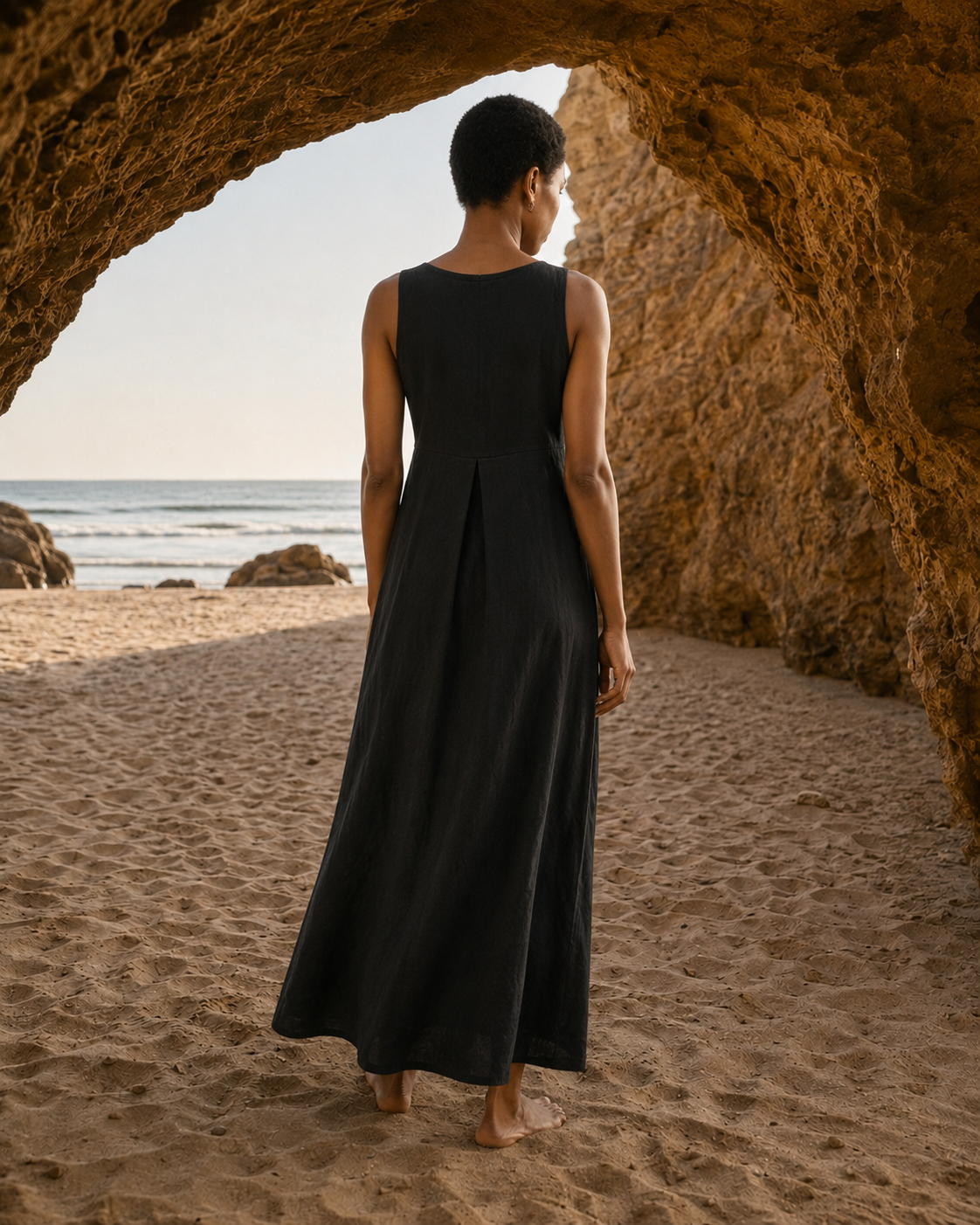 Portofino Maxi Dress — Black