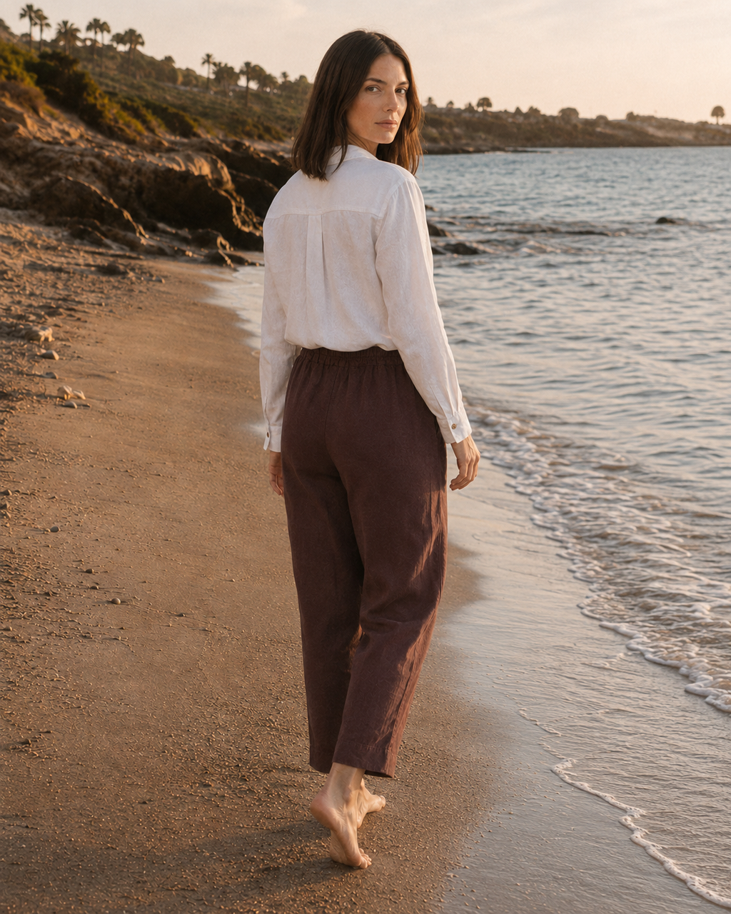 Cascais Trousers - Brown
