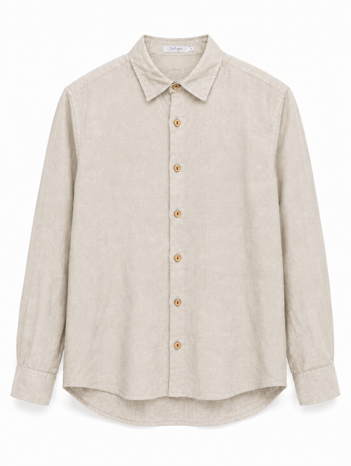 Linen Shirt — Beige