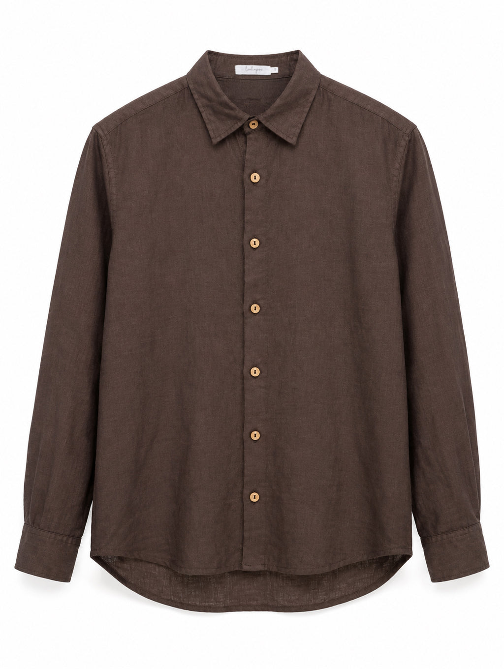 Linen Shirt — Brown