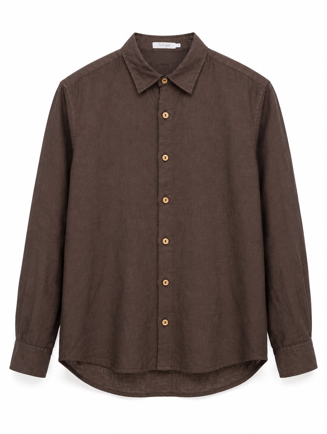 Linen Shirt — Brown