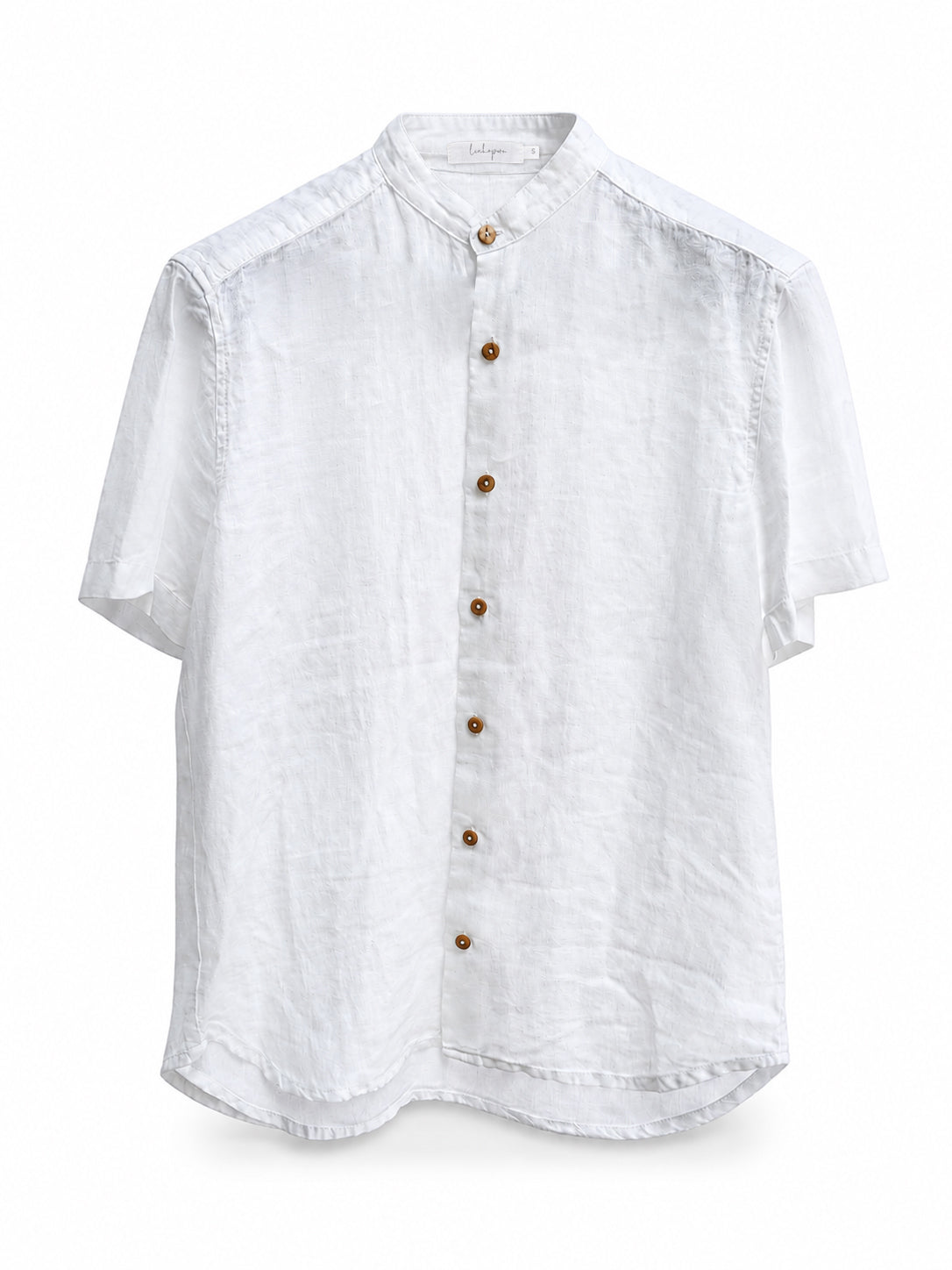 Linen Short Sleeve Shirt — White