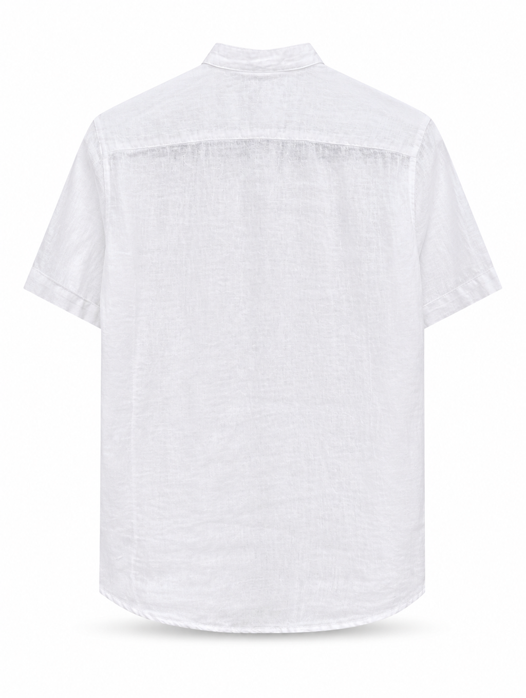 Linen Short Sleeve Shirt — White