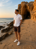 Linen Short Sleeve Shirt — White