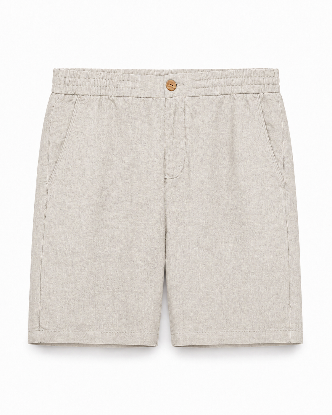 Linen Shorts — Beige