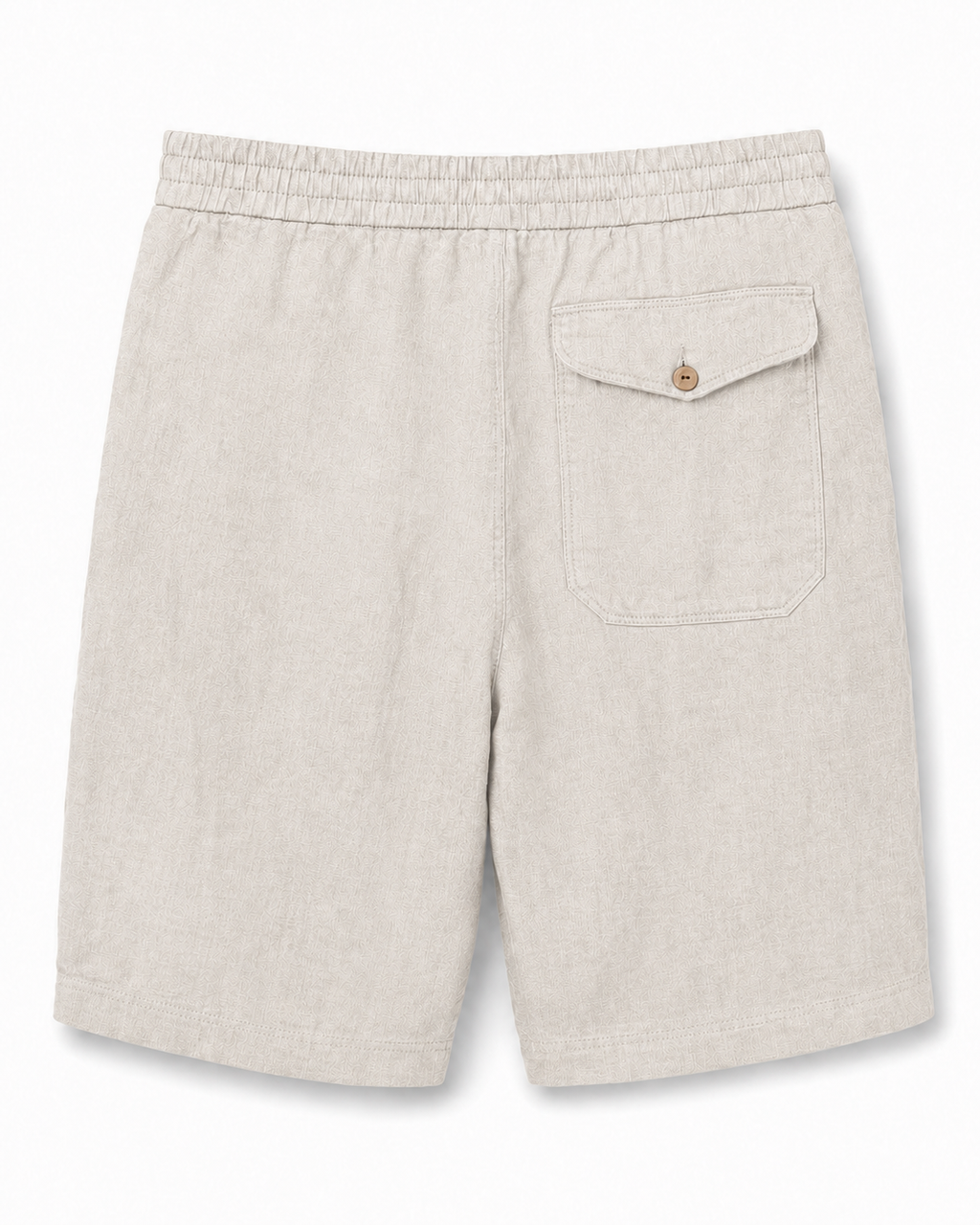 Linen Shorts — Beige