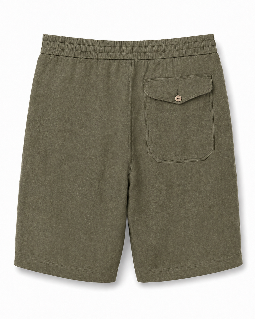 Linen Shorts — Khaki