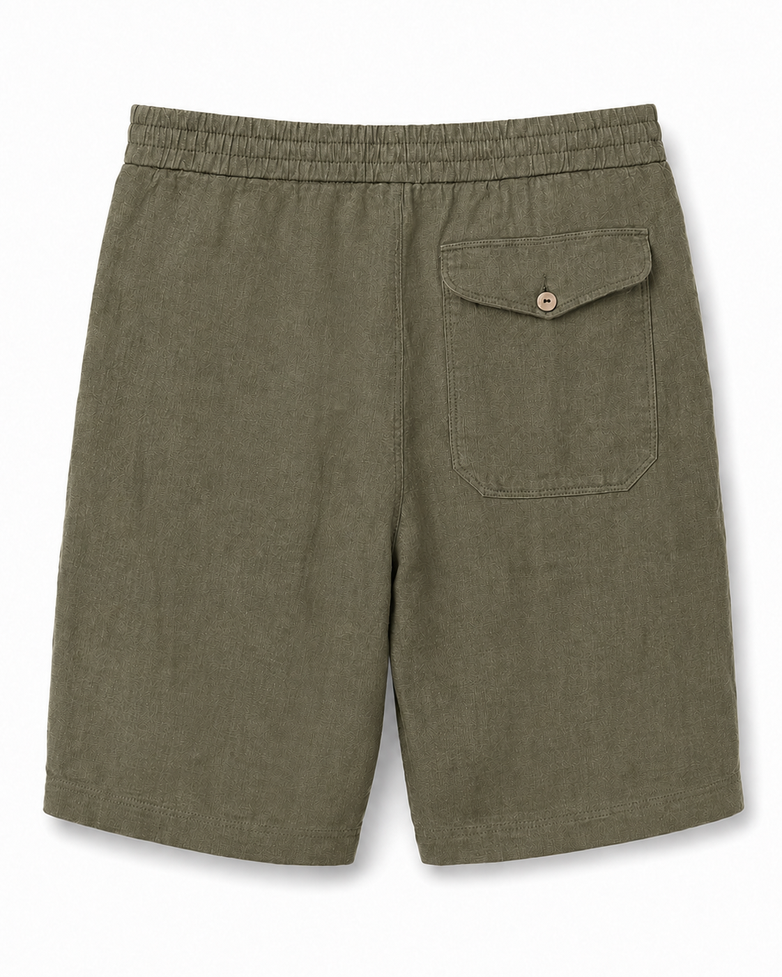 Linen Shorts — Khaki