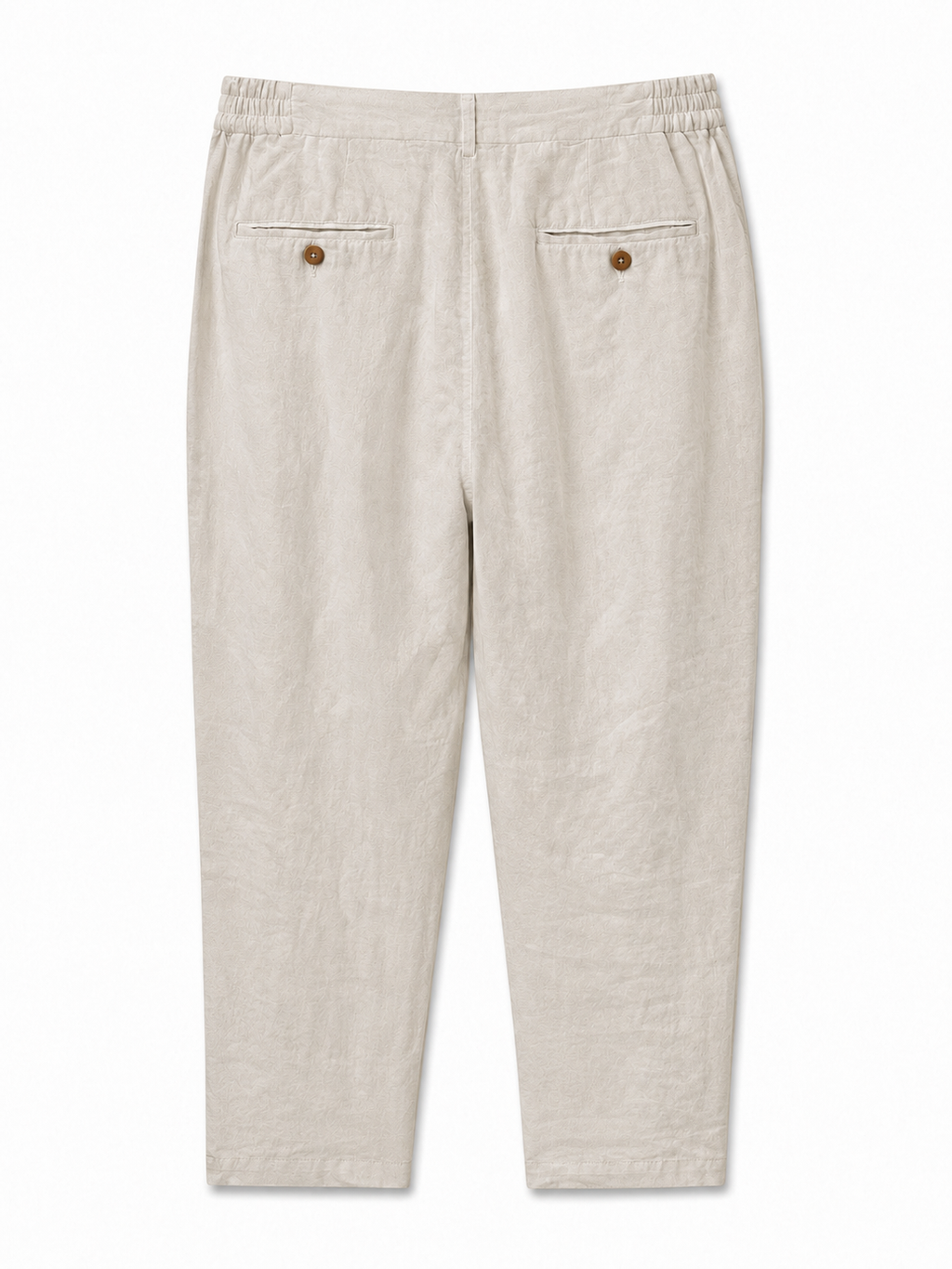 Linen Trousers — Beige