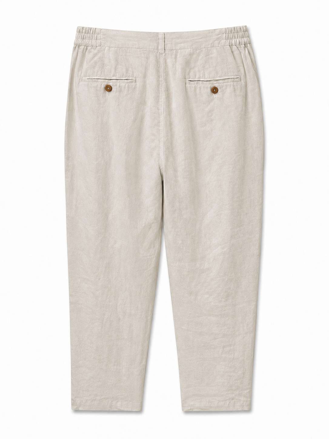 Linen Trousers — Beige