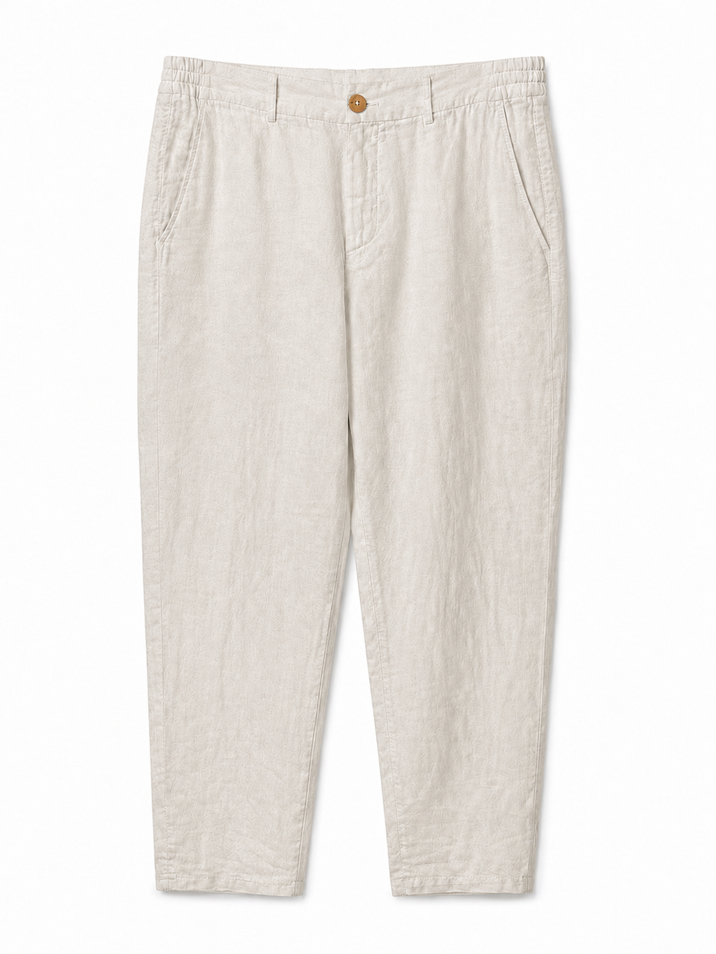 Linen Trousers — Beige