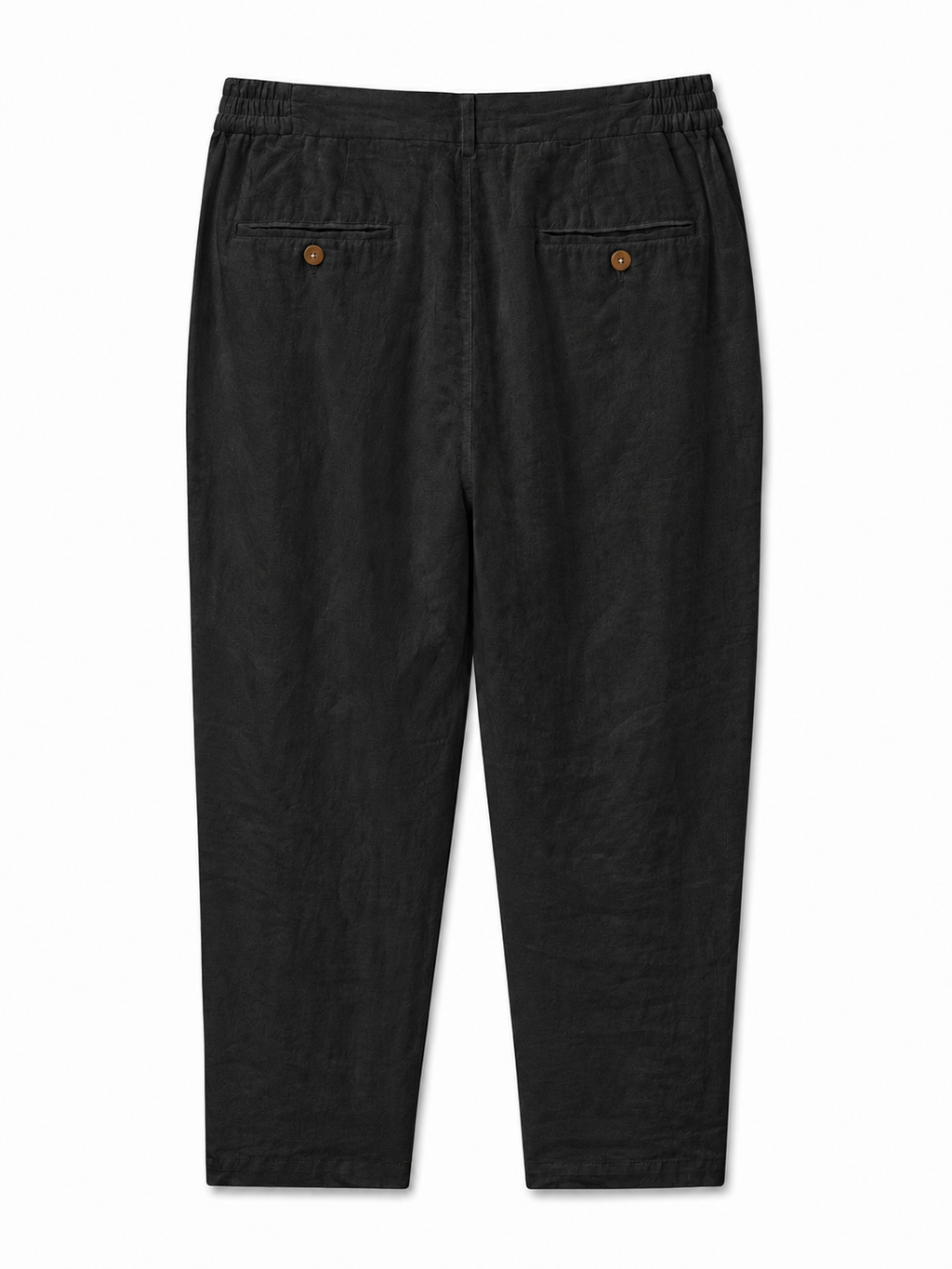 Linen Trousers — Black