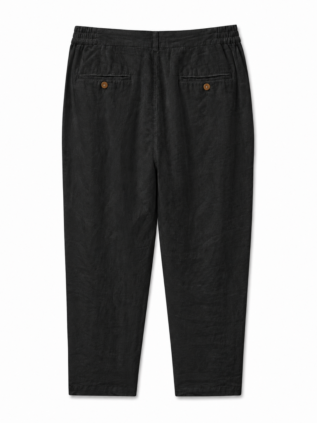 Linen Trousers — Black