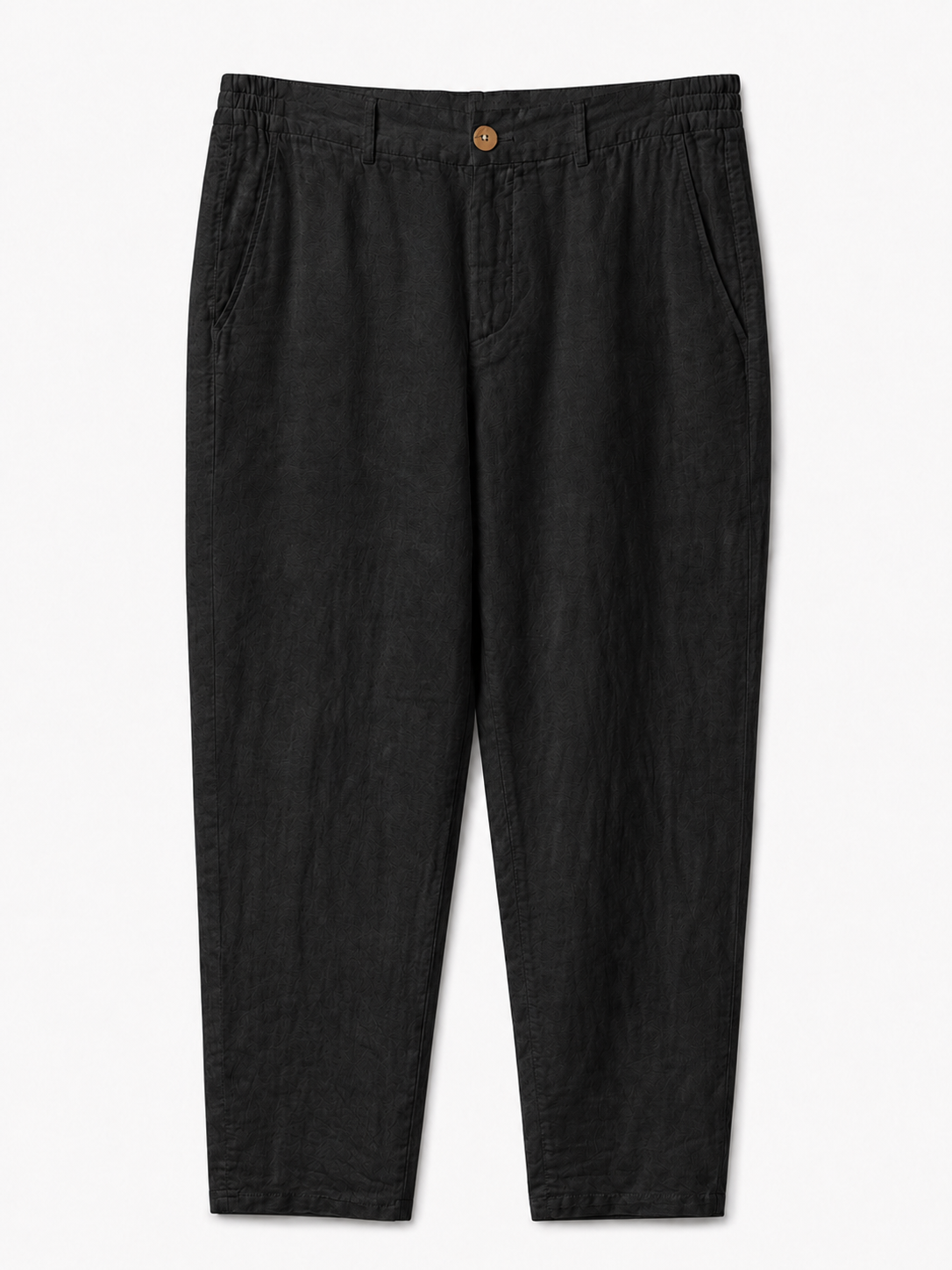 Linen Trousers — Black