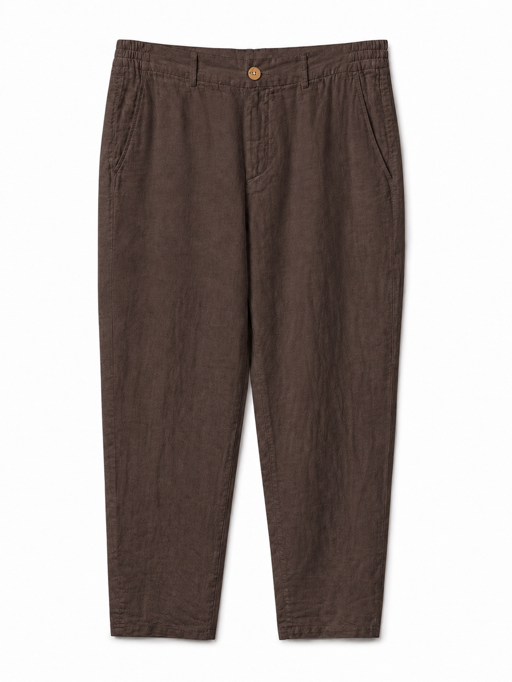 Linen Trousers — Brown