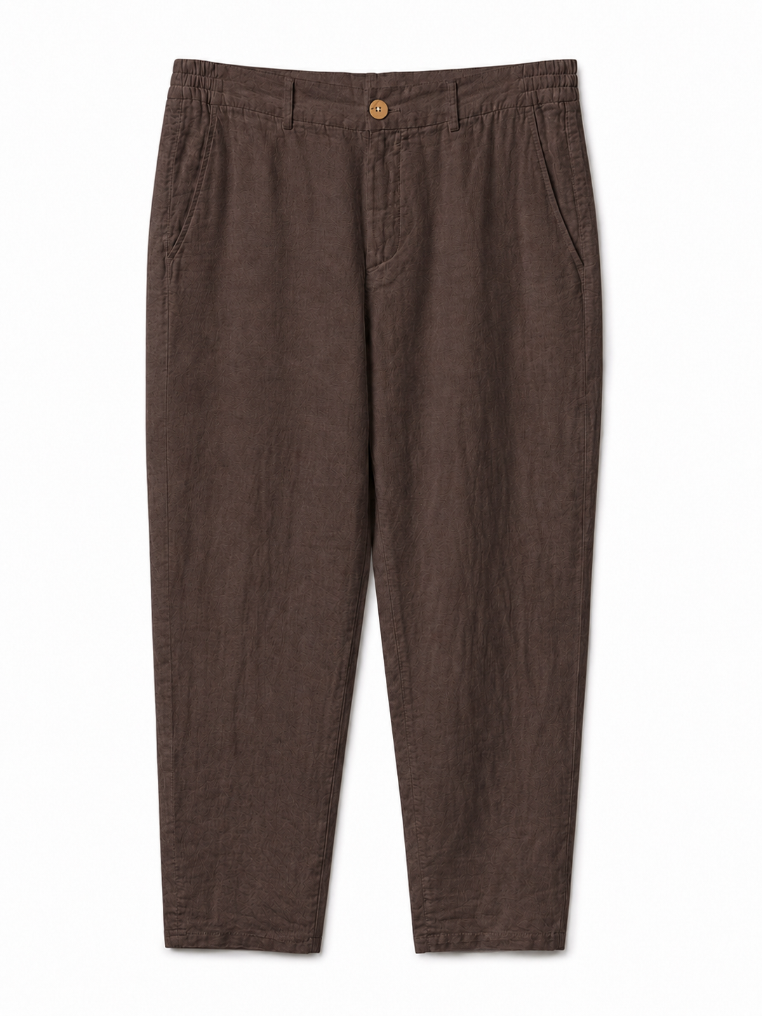 Linen Trousers — Brown
