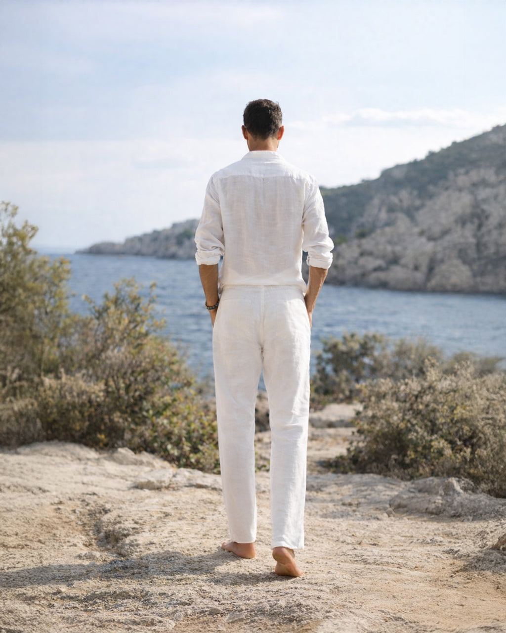 Linen Trousers — White