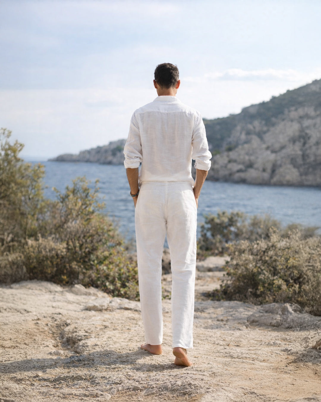 Linen Trousers — White