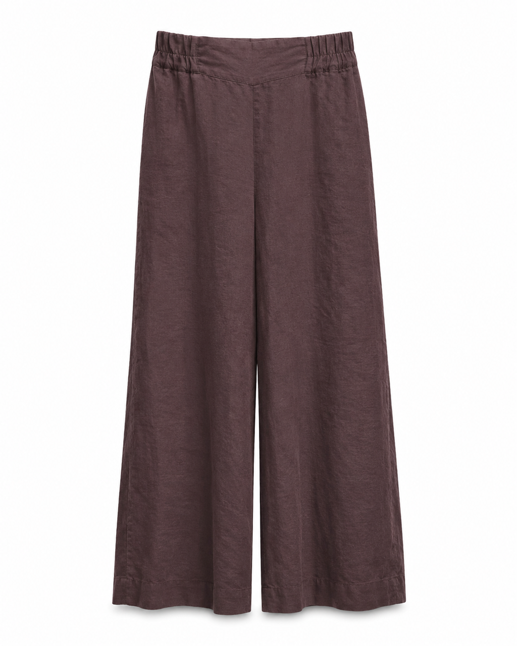 Cannes Wide-Leg Trousers - Brown