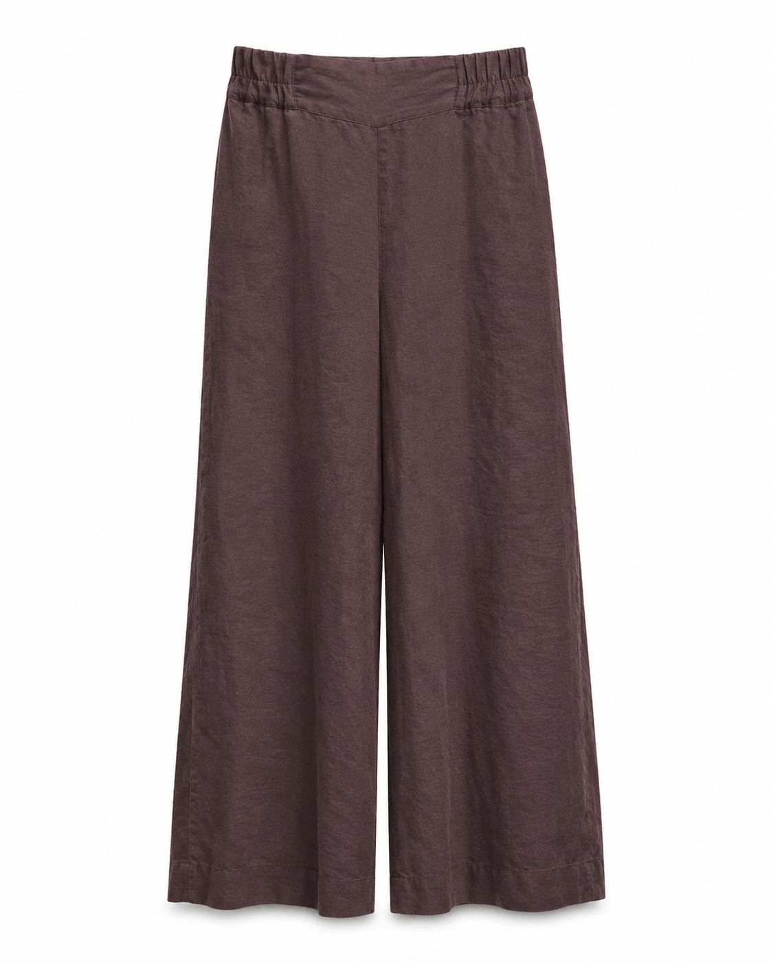 Cannes Wide-Leg Trousers - Brown
