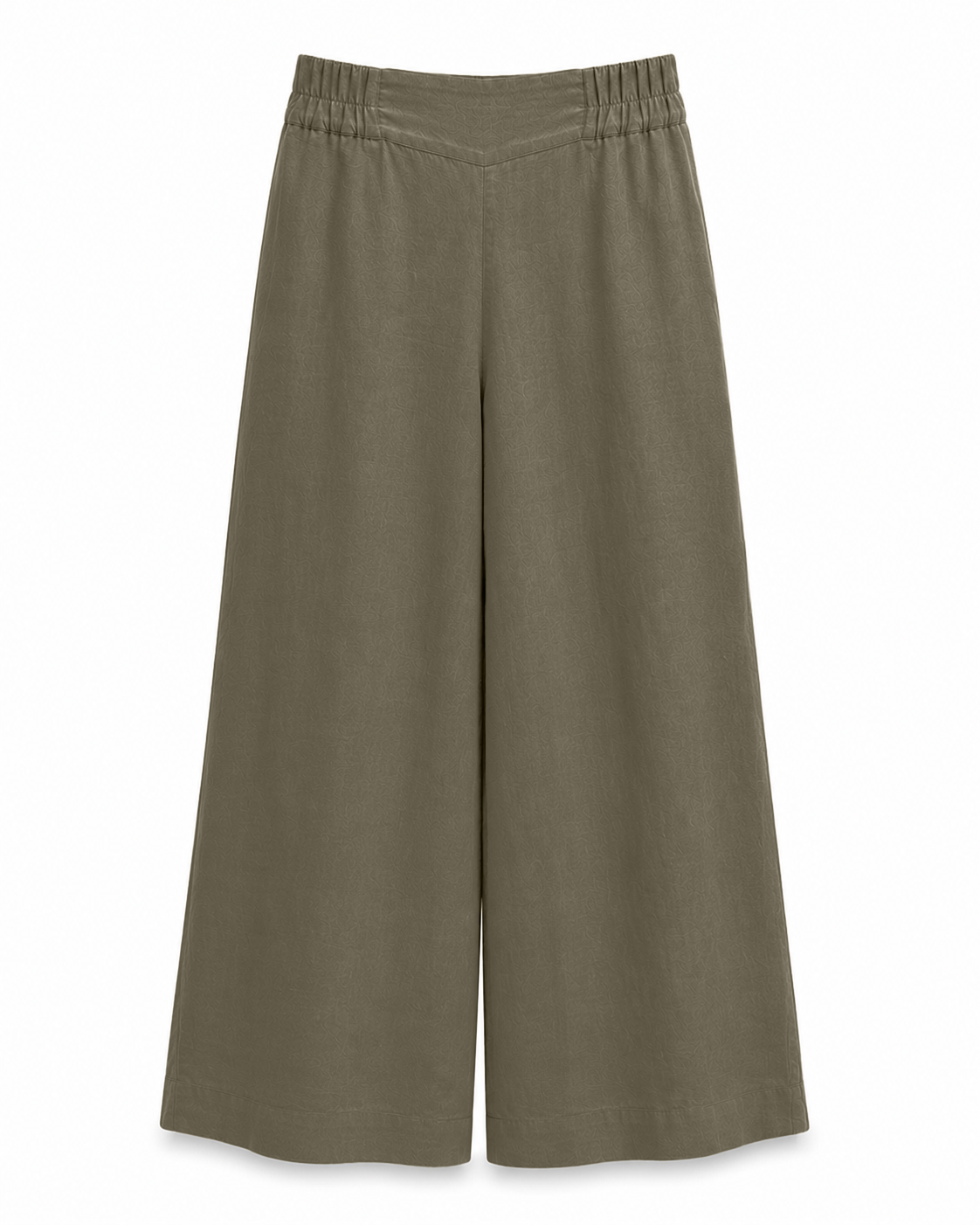 Cannes Wide-Leg Trousers - Khaki