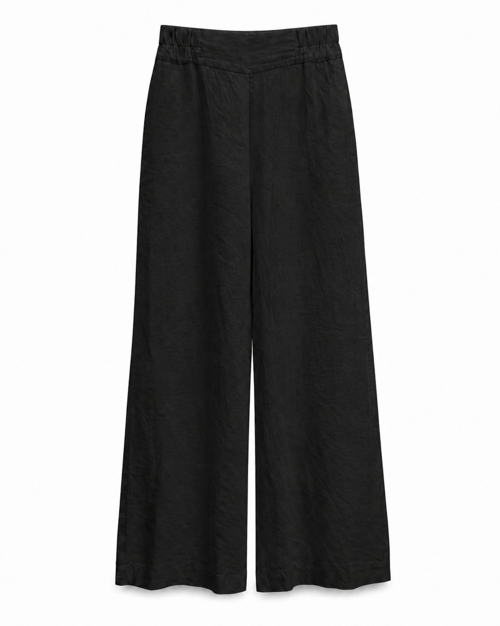 Cannes Wide-Leg Trousers - Black