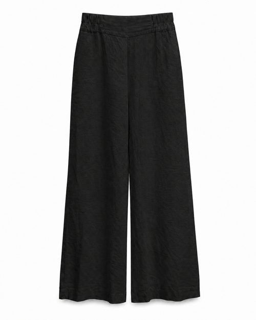 Cannes Wide-Leg Trousers - Black